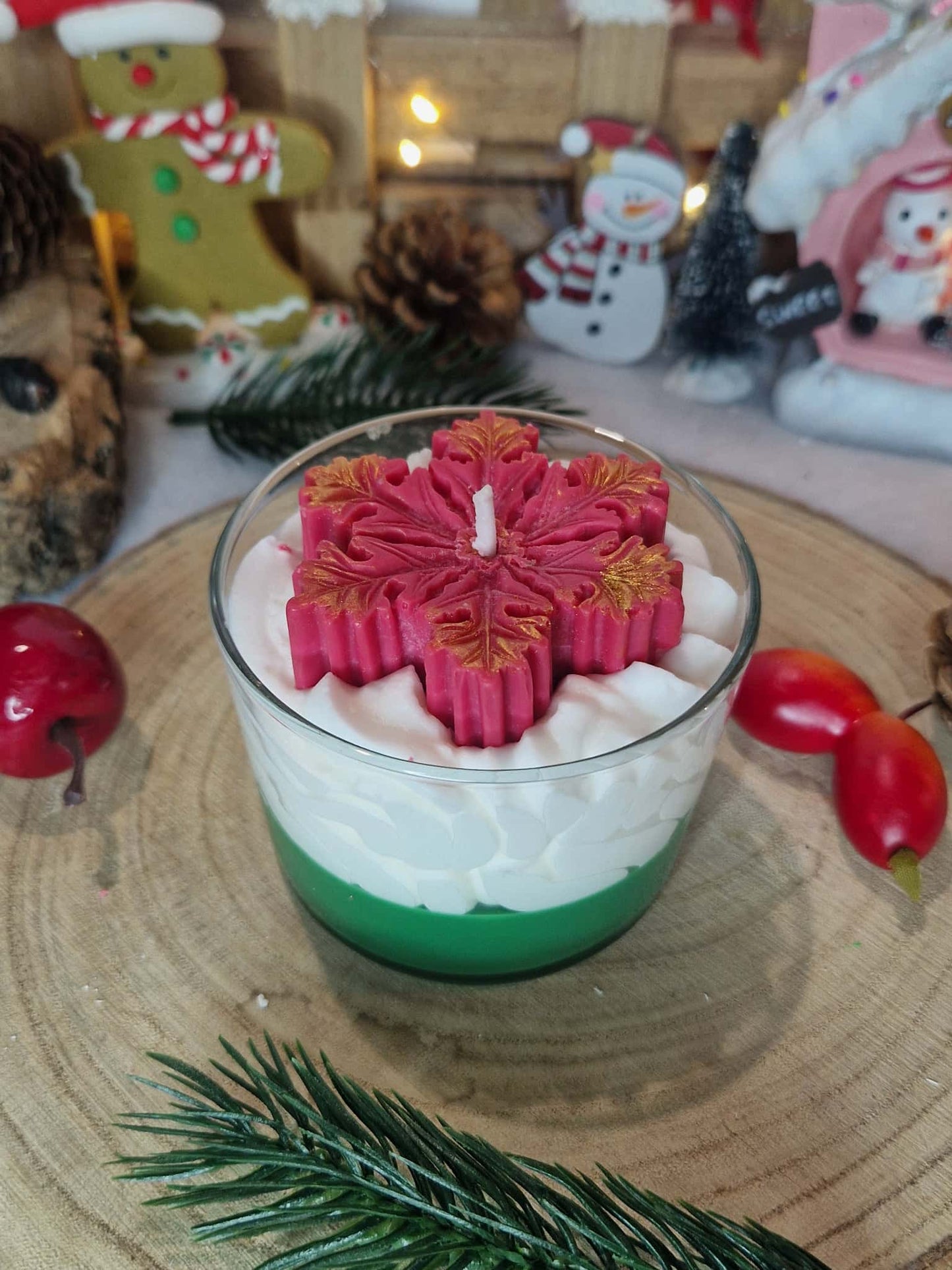 Bougie Gourmande Fleur de Noël